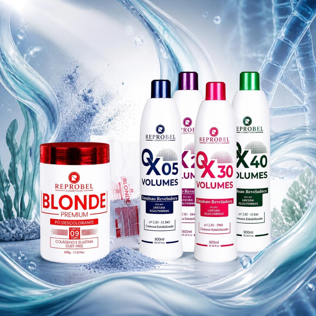 Kit Reprobel para coloração e descoloração
